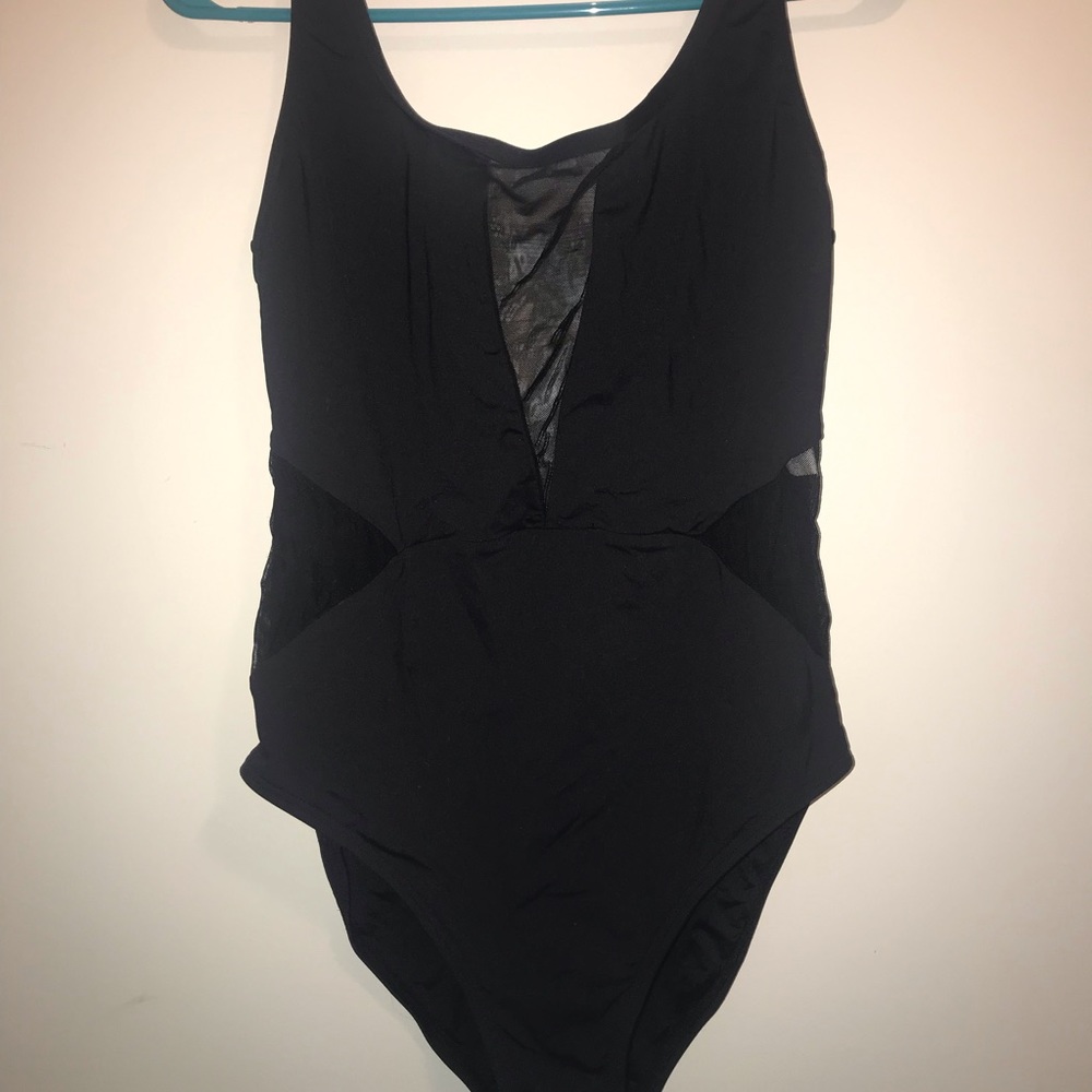 One piece black swimsuit